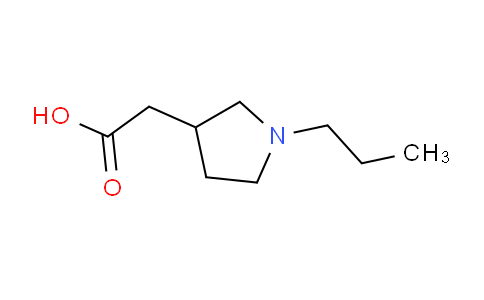 CAS No. 1220036-09-8, 2-(1-Propylpyrrolidin-3-yl)acetic acid