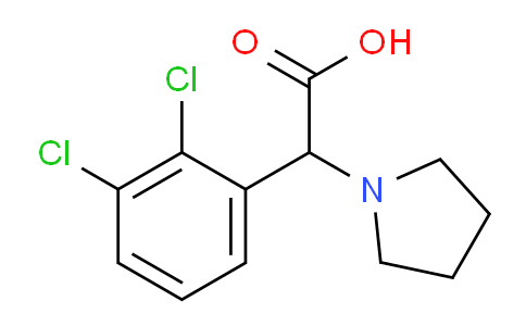 CAS No. 1218290-60-8, 2-(2,3-Dichlorophenyl)-2-(pyrrolidin-1-yl)acetic acid