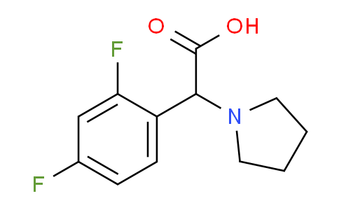 CAS No. 1218716-54-1, 2-(2,4-Difluorophenyl)-2-(pyrrolidin-1-yl)acetic acid