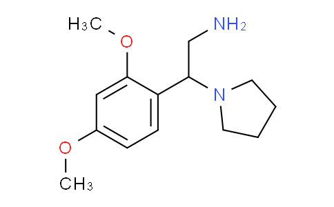 CAS No. 928001-34-7, 2-(2,4-Dimethoxyphenyl)-2-(pyrrolidin-1-yl)ethanamine