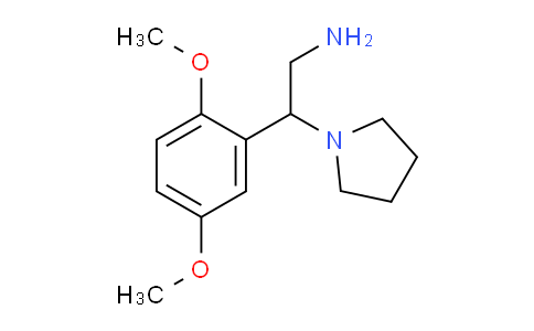 CAS No. 928000-90-2, 2-(2,5-Dimethoxyphenyl)-2-(pyrrolidin-1-yl)ethanamine