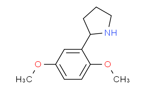 CAS No. 91564-44-2, 2-(2,5-Dimethoxyphenyl)pyrrolidine