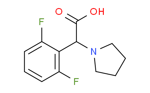 CAS No. 1218444-40-6, 2-(2,6-Difluorophenyl)-2-(pyrrolidin-1-yl)acetic acid