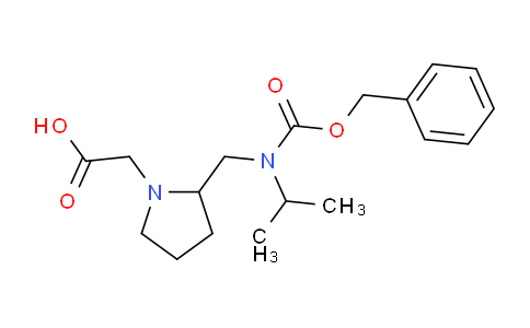 CAS No. 1353957-68-2, 2-(2-((((Benzyloxy)carbonyl)(isopropyl)amino)methyl)pyrrolidin-1-yl)acetic acid