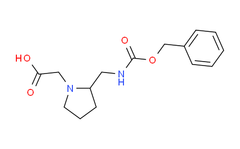 CAS No. 1353966-84-3, 2-(2-((((Benzyloxy)carbonyl)amino)methyl)pyrrolidin-1-yl)acetic acid