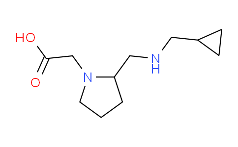 CAS No. 1353954-42-3, 2-(2-(((Cyclopropylmethyl)amino)methyl)pyrrolidin-1-yl)acetic acid