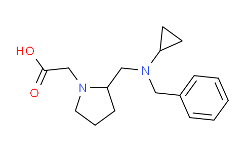 CAS No. 1353944-96-3, 2-(2-((Benzyl(cyclopropyl)amino)methyl)pyrrolidin-1-yl)acetic acid