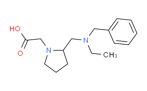 CAS No. 1353976-08-5, 2-(2-((Benzyl(ethyl)amino)methyl)pyrrolidin-1-yl)acetic acid