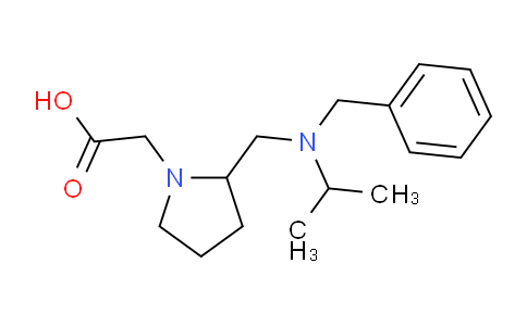 CAS No. 1353973-25-7, 2-(2-((Benzyl(isopropyl)amino)methyl)pyrrolidin-1-yl)acetic acid