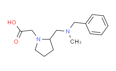 CAS No. 1353957-87-5, 2-(2-((Benzyl(methyl)amino)methyl)pyrrolidin-1-yl)acetic acid