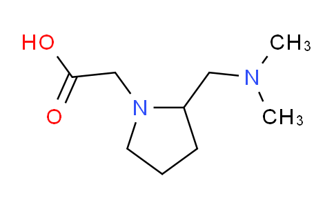 CAS No. 1310222-23-1, 2-(2-((Dimethylamino)methyl)pyrrolidin-1-yl)acetic acid