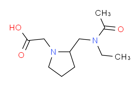CAS No. 1353943-88-0, 2-(2-((N-Ethylacetamido)methyl)pyrrolidin-1-yl)acetic acid
