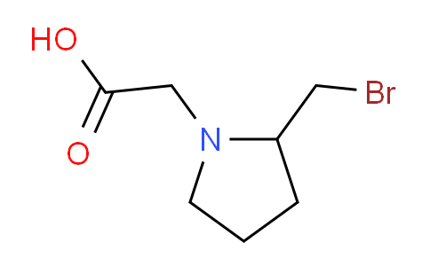 CAS No. 1353946-18-5, 2-(2-(Bromomethyl)pyrrolidin-1-yl)acetic acid