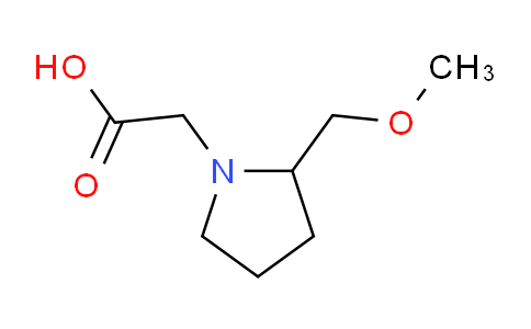 CAS No. 1353975-15-1, 2-(2-(Methoxymethyl)pyrrolidin-1-yl)acetic acid
