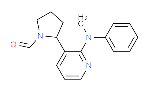 CAS No. 1352483-27-2, 2-(2-(Methyl(phenyl)amino)pyridin-3-yl)pyrrolidine-1-carbaldehyde