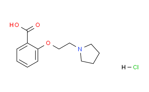 CAS No. 1185060-16-5, 2-(2-(Pyrrolidin-1-yl)ethoxy)benzoic acid hydrochloride