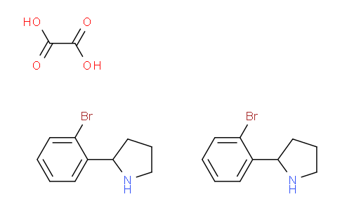 CAS No. 1177278-80-6, 2-(2-Bromophenyl)pyrrolidine hemioxalate