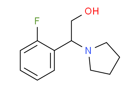 CAS No. 1225685-44-8, 2-(2-Fluorophenyl)-2-(pyrrolidin-1-yl)ethanol