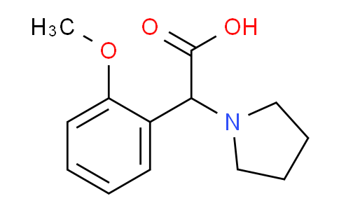 CAS No. 1017212-17-7, 2-(2-Methoxyphenyl)-2-(pyrrolidin-1-yl)acetic acid