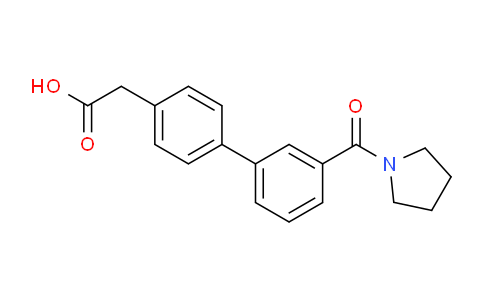 CAS No. 1375069-18-3, 2-(3'-(Pyrrolidine-1-carbonyl)-[1,1'-biphenyl]-4-yl)acetic acid