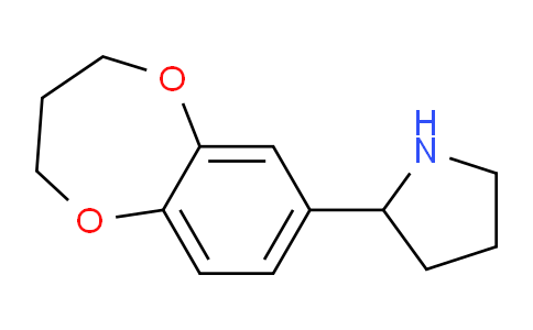 CAS No. 851788-21-1, 2-(3,4-Dihydro-2H-benzo[b][1,4]dioxepin-7-yl)pyrrolidine