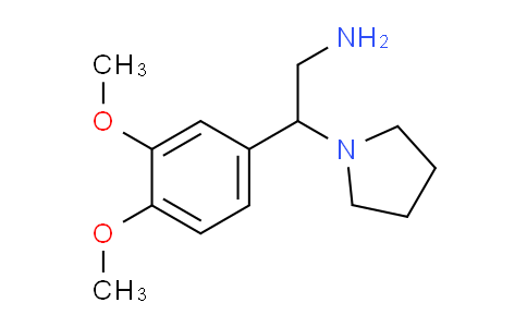CAS No. 889939-58-6, 2-(3,4-Dimethoxyphenyl)-2-(pyrrolidin-1-yl)ethanamine