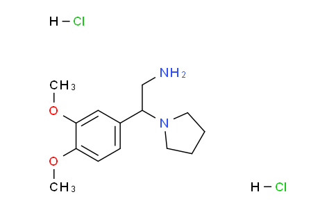 CAS No. 1030020-85-9, 2-(3,4-Dimethoxyphenyl)-2-(pyrrolidin-1-yl)ethanamine dihydrochloride