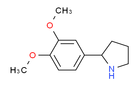 CAS No. 367281-00-3, 2-(3,4-Dimethoxyphenyl)pyrrolidine