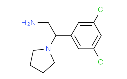 CAS No. 1183864-72-3, 2-(3,5-Dichlorophenyl)-2-(pyrrolidin-1-yl)ethanamine
