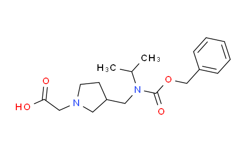 CAS No. 1353947-29-1, 2-(3-((((Benzyloxy)carbonyl)(isopropyl)amino)methyl)pyrrolidin-1-yl)acetic acid