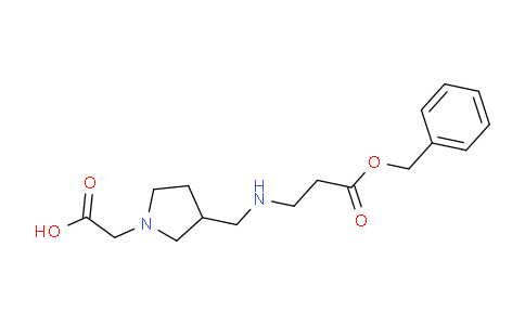 CAS No. 1353947-19-9, 2-(3-(((3-(Benzyloxy)-3-oxopropyl)amino)methyl)pyrrolidin-1-yl)acetic acid