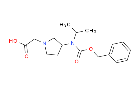 CAS No. 1353957-65-9, 2-(3-(((Benzyloxy)carbonyl)(isopropyl)amino)pyrrolidin-1-yl)acetic acid