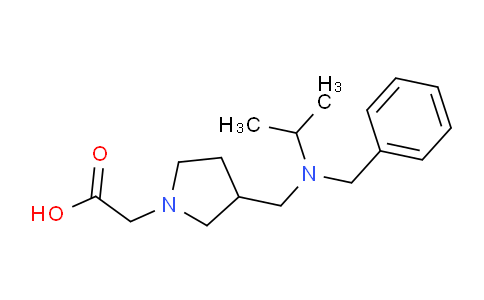 CAS No. 1353984-90-3, 2-(3-((Benzyl(isopropyl)amino)methyl)pyrrolidin-1-yl)acetic acid