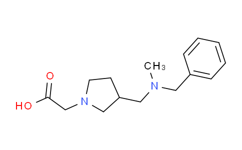 CAS No. 1353977-90-8, 2-(3-((Benzyl(methyl)amino)methyl)pyrrolidin-1-yl)acetic acid