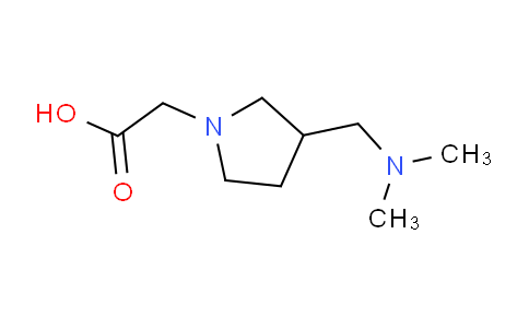 CAS No. 1353976-26-7, 2-(3-((Dimethylamino)methyl)pyrrolidin-1-yl)acetic acid