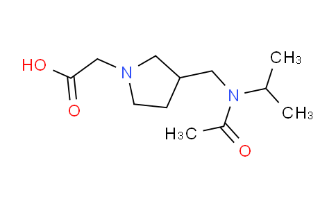 CAS No. 1353985-82-6, 2-(3-((N-Isopropylacetamido)methyl)pyrrolidin-1-yl)acetic acid