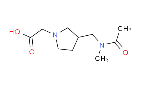 CAS No. 1353946-36-7, 2-(3-((N-Methylacetamido)methyl)pyrrolidin-1-yl)acetic acid