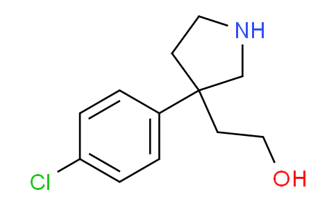 CAS No. 52423-70-8, 2-(3-(4-Chlorophenyl)pyrrolidin-3-yl)ethanol