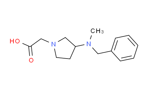 CAS No. 1353955-48-2, 2-(3-(Benzyl(methyl)amino)pyrrolidin-1-yl)acetic acid