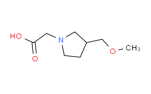 CAS No. 1353965-79-3, 2-(3-(Methoxymethyl)pyrrolidin-1-yl)acetic acid