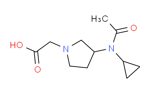 CAS No. 1353974-99-8, 2-(3-(N-Cyclopropylacetamido)pyrrolidin-1-yl)acetic acid