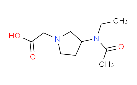 CAS No. 1353946-48-1, 2-(3-(N-Ethylacetamido)pyrrolidin-1-yl)acetic acid