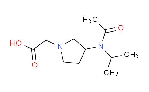CAS No. 1353982-18-9, 2-(3-(N-Isopropylacetamido)pyrrolidin-1-yl)acetic acid