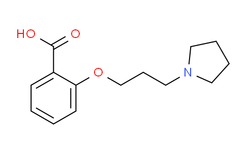 CAS No. 802882-13-9, 2-(3-(Pyrrolidin-1-yl)propoxy)benzoic acid