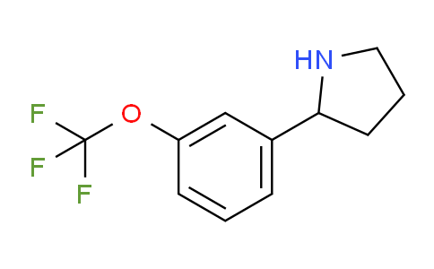CAS No. 886502-97-2, 2-(3-(Trifluoromethoxy)phenyl)pyrrolidine