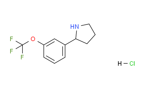 CAS No. 1189900-43-3, 2-(3-(Trifluoromethoxy)phenyl)pyrrolidine hydrochloride