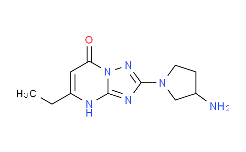 CAS No. 1707370-32-8, 2-(3-Aminopyrrolidin-1-yl)-5-ethyl-[1,2,4]triazolo[1,5-a]pyrimidin-7(4H)-one