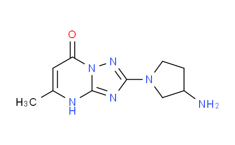 CAS No. 1707734-87-9, 2-(3-Aminopyrrolidin-1-yl)-5-methyl-[1,2,4]triazolo[1,5-a]pyrimidin-7(4H)-one