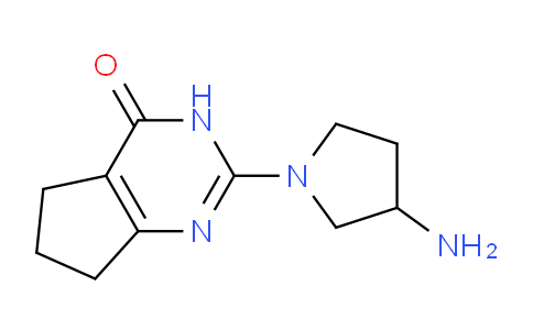 CAS No. 1240674-03-6, 2-(3-Aminopyrrolidin-1-yl)-6,7-dihydro-3H-cyclopenta[d]pyrimidin-4(5H)-one
