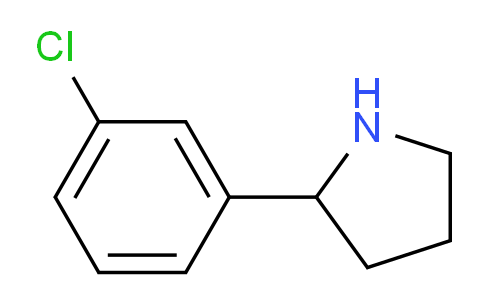 CAS No. 298690-74-1, 2-(3-Chlorophenyl)pyrrolidine
